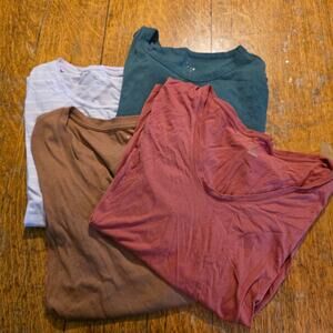 Lot of plus size business casual short sleeve tops. All size 3X.